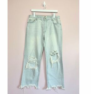 We The Free Maggie Straight Jean in Light Wash Size 28